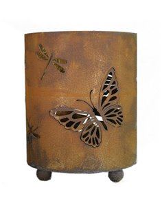 Schmetterling Windlicht "Farfalla" auf drei Kugeln, Höhe 28 cm