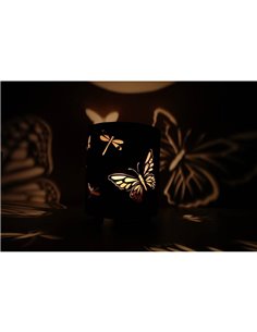Schmetterling Windlicht "Farfalla" auf drei Kugeln, Höhe 28 cm 2