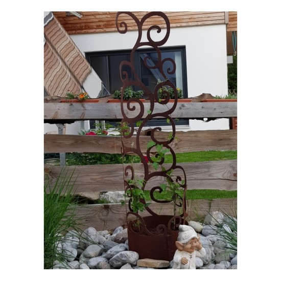 Rankhilfetopf Dornröschen mit Boden - Barock Deko 