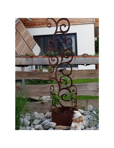 Rankhilfetopf Dornröschen mit Boden - Barock Deko 