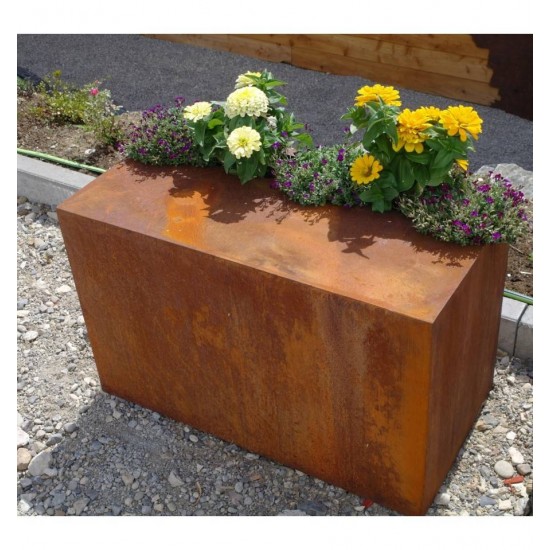 Podest mit Aussparung zum Bepflanzen im Deckel, Höhe 50 cm, Länge 80 cm