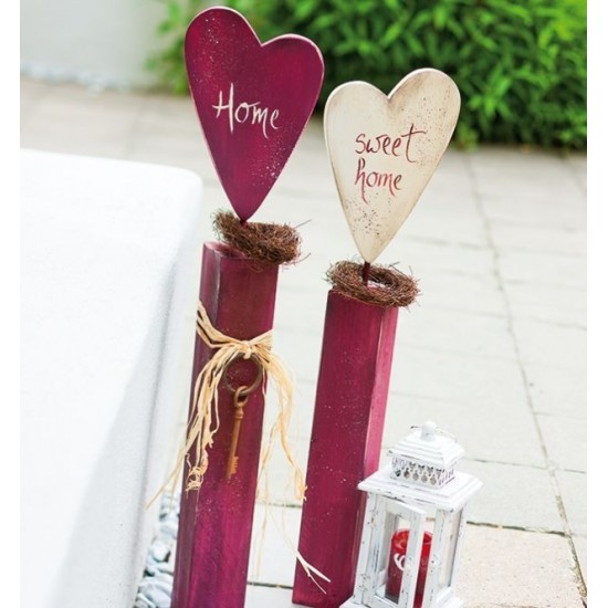 Bastelideen Buch - Holzpfosten dekorativ verziert