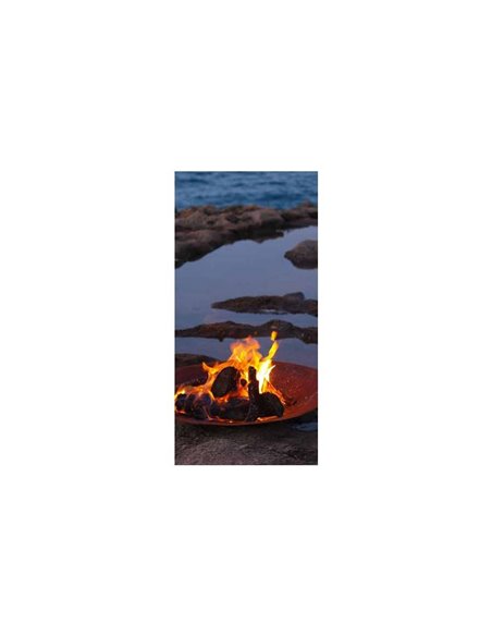 runde Feuerschale ais 3 mm Stahl, 80 cm Durchmesser