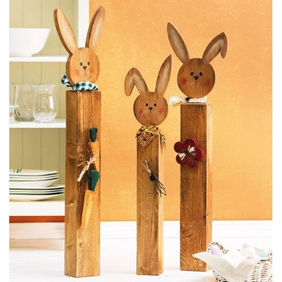 Bastelideen Buch - Holzpfosten dekorativ verziert