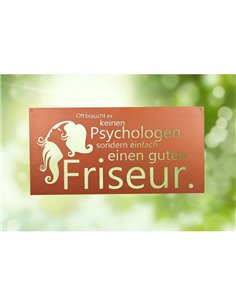Gedichttafel "Friseur"