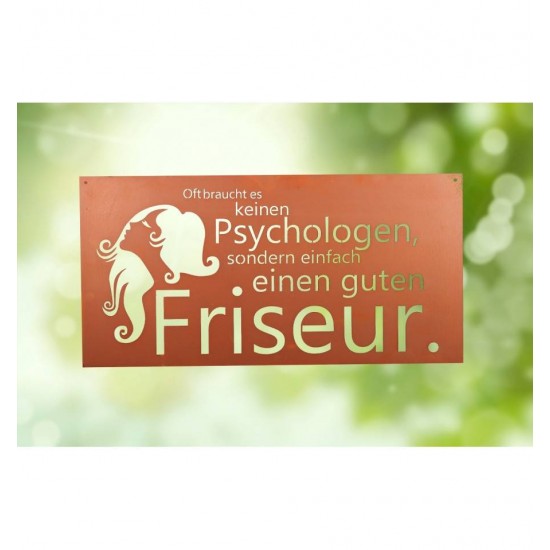Gedichttafel "Friseur"