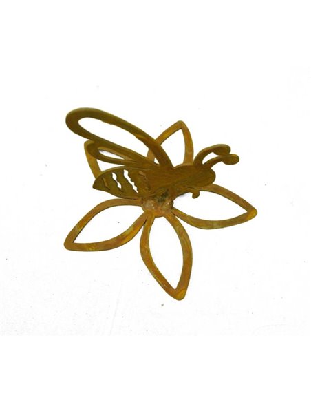 Rost Biene auf offener Blüte sitzend Rost Biene auf offener Blüte sitzend