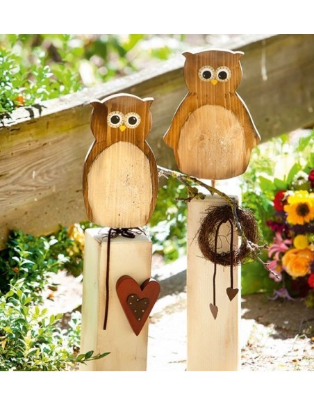 Bastelideen Buch - Holzpfosten dekorativ verziert