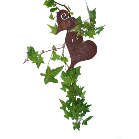 Herz Curl zum Aufhängen Höhe 15cm