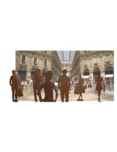Menschen und Silhouetten Edelrost Figur Florian Diese lebensgroße Männer Figur ist ein Highlight vor Ihrem Geschäft, das die Bli 2