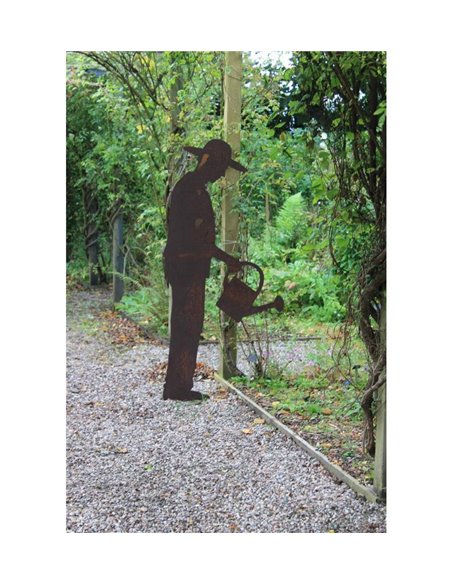 Gärtner "Gerhard" mit Gießkanne, zum Stecken 175cm groß