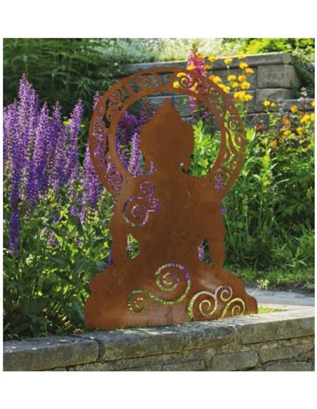 Edelrost Figur Ganesha, 60ch hoch und 37cm breit