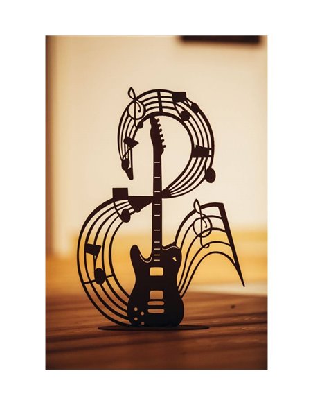 Musiknote "Guitar" auf Platte - 79 cm hoch