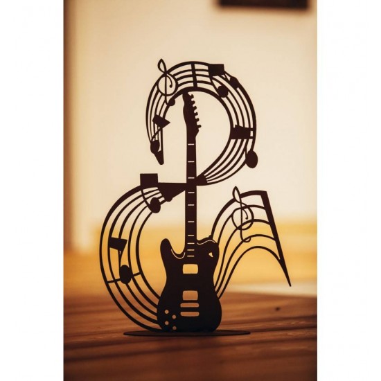 Musiknote "Guitar" auf Platte - 79 cm hoch