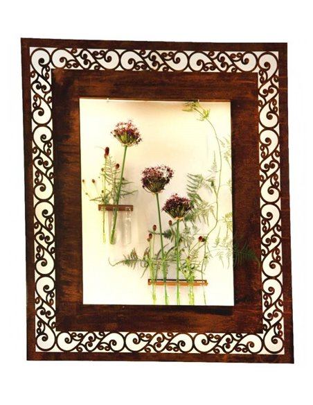 Reagenzhalter mit 3 Reagenzgläsern zum Anschrauben