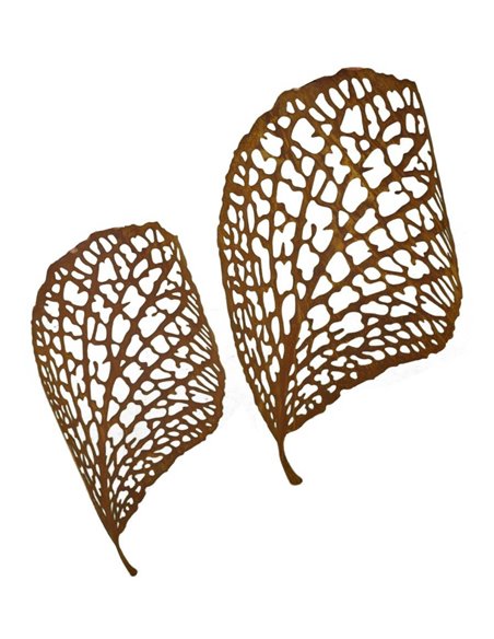 Filigranes Blatt, leicht gebogen, zum Hängen oder Legen , Höhe 80 cm