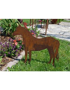 Figur Pferd Gartendeko Rost 2