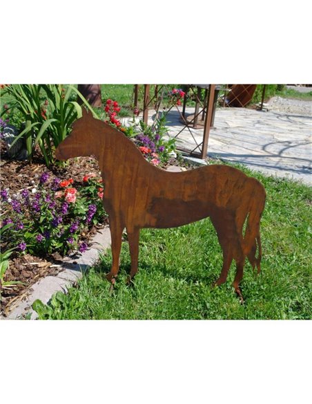 Bauernhof Pferd mittelgroß, seitlich stehend, 57cm lang, 50cm hoch