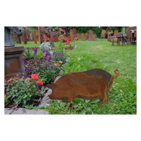Bauernhof Tier Schwein stehend, mittelgroß, 34 cm lang, 22 cm hoch