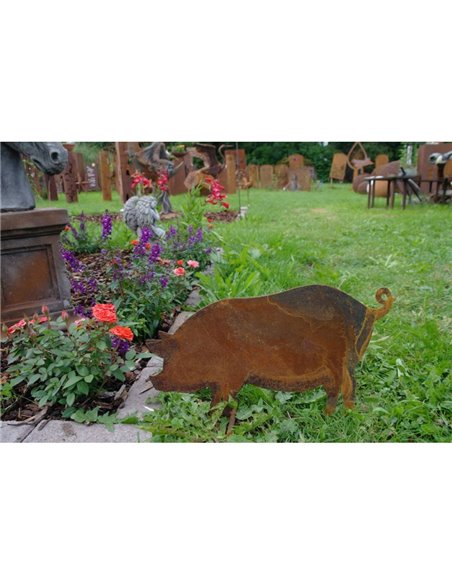 Bauernhof Tier Schwein stehend, mittelgroß, 34 cm lang, 22 cm hoch