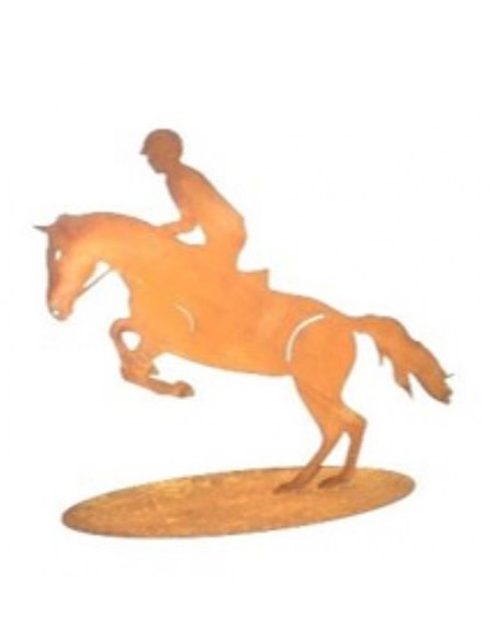 Springreiter auf Platte -klein