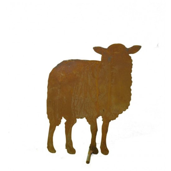 Bauernhof Tier Schaf stehend von vorne, mittelgroß, 27 cm hoch, 22 cm lang