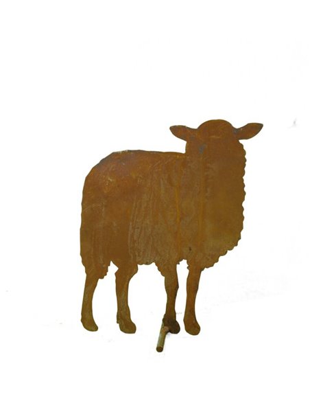 Bauernhof Tier Schaf stehend von vorne, mittelgroß, 27 cm hoch, 22 cm lang