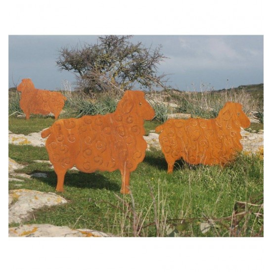 Schaf Heidschnucke zum stecken 40 x 50 cm