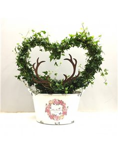 2er Set Geweih Direktstecker 35 cm hoch 2