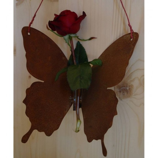 Schmetterling "Mariposa" zum Hängen mit Reagenzglas-Halter - Höhe 20 cm - Breite 26 cm