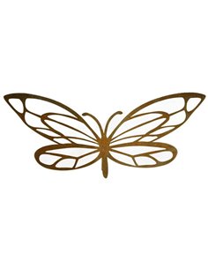 Gartenstecker Schmetterling mit Ausschnitten, Breite 55 cm