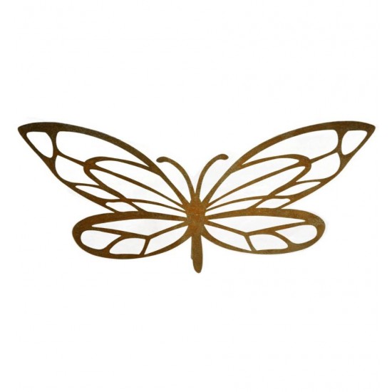 Gartenstecker Schmetterling mit Ausschnitten, Breite 55 cm