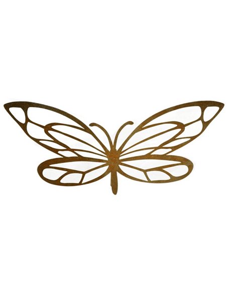 Gartenstecker Schmetterling mit Ausschnitten, Breite 55 cm
