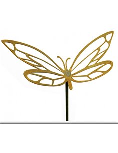 Gartenstecker Schmetterling mit Ausschnitten, Breite 55 cm 2