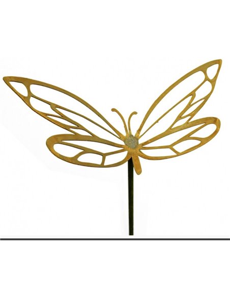 Gartenstecker Schmetterling mit Ausschnitten, Breite 55 cm