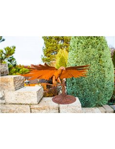 Deko Seeadler 3D aus Metall - Höhe 45 cm - Breite 94 cm - Tiefe 41 cm 2