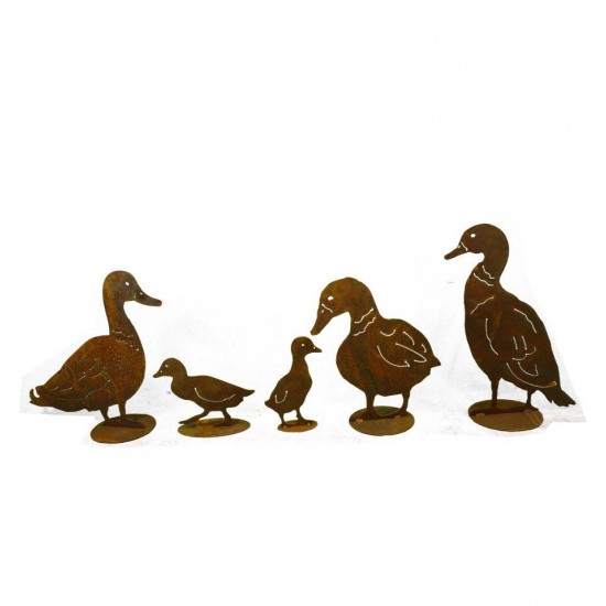 Ente seitlich, auf Platte