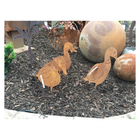 Ente von vorne, auf Platte