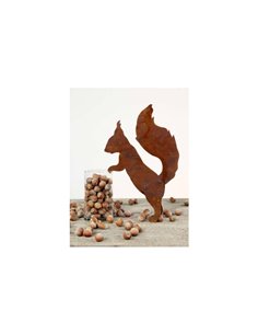 Edelrost Eichhörnchen Topfgucker 35 cm 2