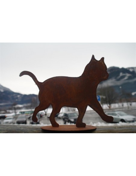 Rost Katzenkind "tapsend" Deko Katzen und Mäuse Größe ca. 25 x 20 cm. mit Bodenplatte. Rost Katzenkind "tapsend" Deko Katzen und Mäuse Größe ca. 25 x 20 cm. mit Bodenplatte.