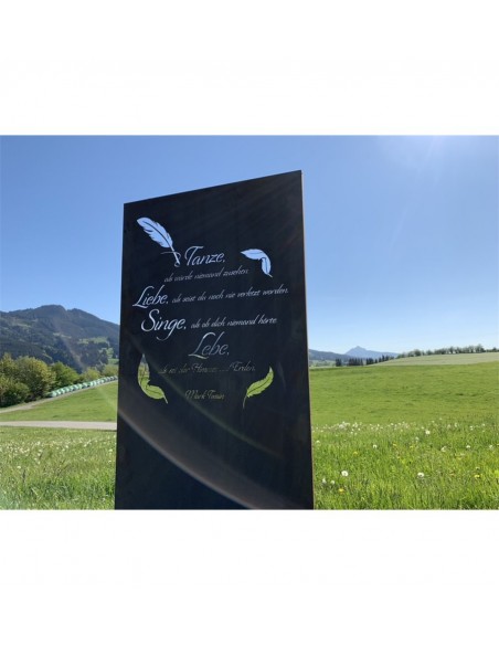 Schöne ♥ Sprüche Sichtschutzzaun, Höhe 180 cm - Tanze als würde niemand zusehen, Liebe als seist Du noch nie verletzt worden - l