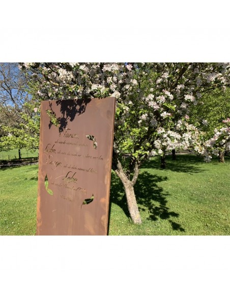 Schöne ♥ Sprüche Sichtschutzzaun, Höhe 180 cm - Tanze als würde niemand zusehen, Liebe als seist Du noch nie verletzt worden - l