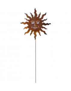 Start Sonne Gartenstecker 50 cm Durchmesser Stab 120 cm