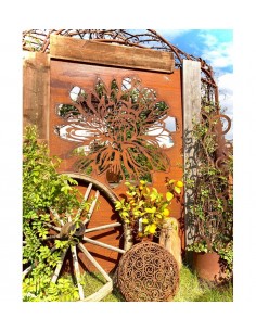 Blumen Sichtschutzwände Sichtschutzwand Dahlie - 140 x 190 cm 3 mm ohne Rahmen Traumhafter Sichtschutz für verträumte Gärten. In 2