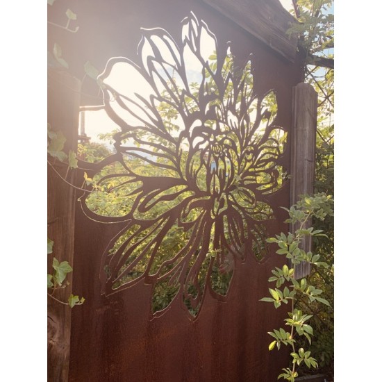 Sichtschutzwand Dahlie - 140 x 190 cm 3 mm ohne Rahmen