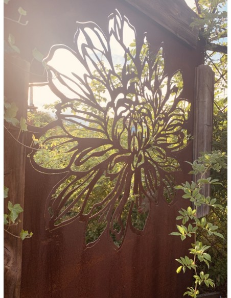 Sichtschutzwand Dahlie - 140 x 190 cm 3 mm ohne Rahmen