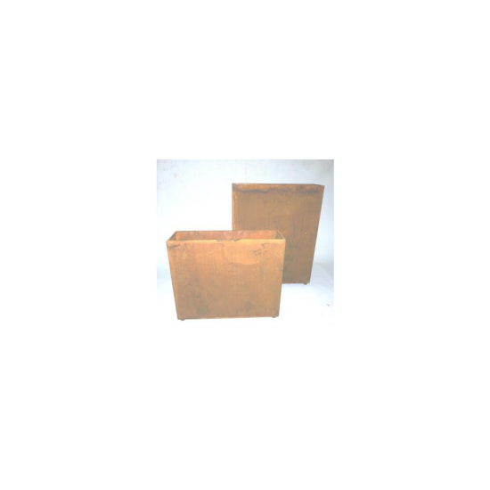 Start Pflanztopf Metall Rechteckig 74 x 22 cm Höhe 54 cm 74x22, h= 54 cm