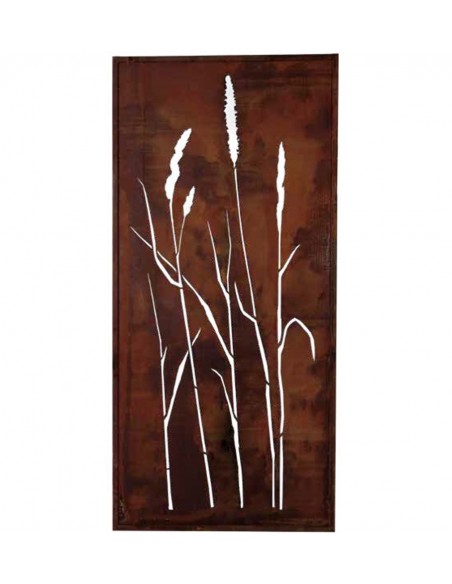 Sichtschutzwände und Paravents Metall Sichtschutzwand Gras - 2 Meter hoch - schlichte Variante 2 
Diese Gräser Sichtschutzwand 