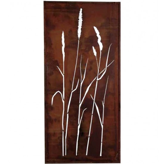 Sichtschutzwände und Paravents Metall Sichtschutzwand Gras - 2 Meter hoch - schlichte Variante 2 
Diese Gräser Sichtschutzwand 