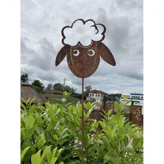 Start Gartenstecker Schaf - Schlawiner - lustig - 60 cm hoch Schafkopf 

Lustiger Schafkopf als Gartenstecker für fröhliche Be